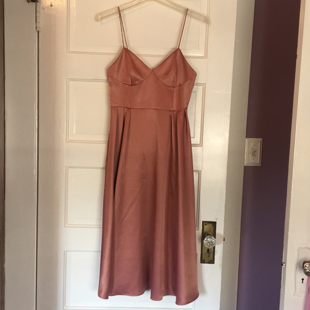 H&M Pink Satin Dress